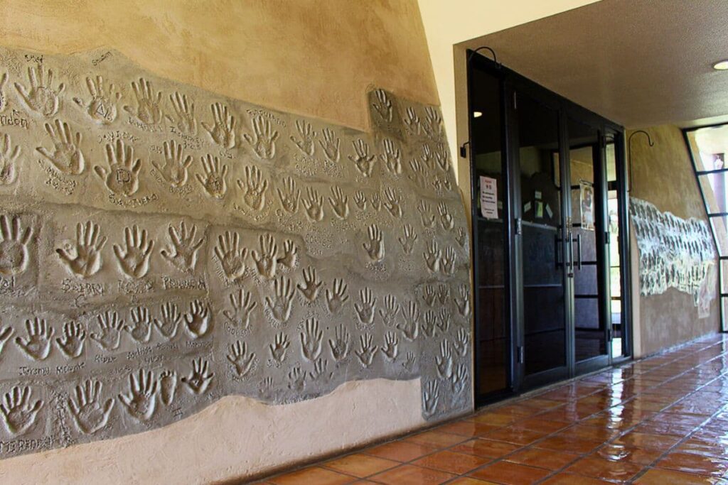 Cocopah Museum wall of hand prints