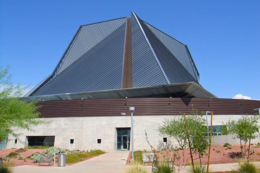 Western exterior of Tempe Center for the Arts building